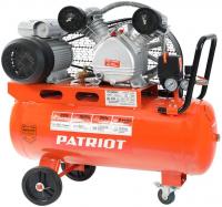 PATRIOT Expert Компрессор поршневой ременной [525306325] { PTR 50-450A, 450 л/мин, 10 бар, 2200 Вт, 50 л, быстросъемный 1/4" + "елочка" }