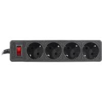 5bites Сетевой фильтр GARDA SP4B-510 4S / 3*0.75MM2 / 1M / BLACK