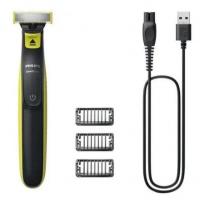Бритва сетчатая Philips OneBlade QP2724/10 реж.эл.:1 питан.:аккум. черный/зеленый