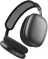 Гарнитура накладные Hoco W65 Plus 1.2м т.серый беспроводные bluetooth оголовье (50397)