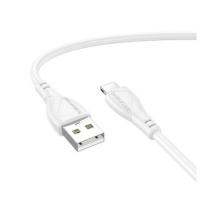 BOROFONE BX121/ USB кабель Lightning/ 1m/ 2.4A/ белый