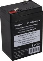 Exegate EX282950RUS Аккумуляторная батарея DT 606 (6V 6Ah, клеммы F1)