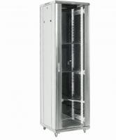Шкаф коммутационный Rexant (04-3766-211) напольный 37U 600x600мм пер.дв.стекл металл 2 бок.пан. направл.под винты 800кг серый 75кг 230град. 1832мм IP20 сталь