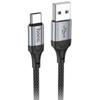 HOCO Кабель USB2.0 Hoco AM/Type-C, 3А, X102, 1м, черный, коробка