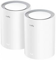 Бесшовный Mesh роутер Cudy M3000 (M3000(2-PACK) WHITE) AX3000 10/100/1000/2500BASE-T белый (упак.:2шт)