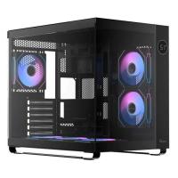 Case Ocypus Iota C70 BK ARGB ATX / win / black / 6 ARGB fans / no PSU / Tempered Glass