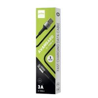 PERFEO Кабель USB A вилка - C вилка, 3A, черный, длина 1 м., AVANGARD (U4714)