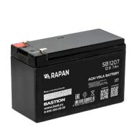 АКБ БАСТИОН RAPAN SB 1207 AGM 12V 7Ач I зар.2,1А, клеммы F1 нож, гарантия 1 год (9163)