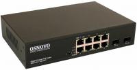 Коммутатор Osnovo SW-80802(150W) 7x1Гбит/с 2x10Гбит/с 8PoE 150W неуправляемый