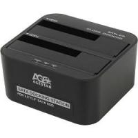 AgeStar 3UBT6-6G Докстанция 2x2.5"/3.5" SATA HDD/SSD AgeStar 3UBT6-6G, USB3.0, пластик, черный, UASP