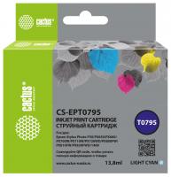 Картридж струйный Cactus CS-EPT0795 T0795 светло-голубой (13.8мл) для Epson Stylus Photo 1400/1500/PX700/710 с чипом