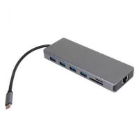 VCOM CU4706 Концентратор TypeC/(2*HDMI+DP)4K*60Hz 3*USB3.0 TC USB2.0 RJ45 SD TF PD audio TC адаптер