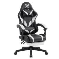 Игровое кресло Aspect  Чер/Белый,класс 4,PU,подножка DEFENDER