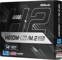Материнская плата Asrock H610M-H2/M.2 D5 Soc-1700 Intel H610 2xDDR5 mATX AC`97 8ch(7.1) GbLAN+HDMI