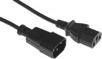 Кабель-удлинитель Buro IEC C13 IEC C14 3м (AN23-1008-3) черный (пакет)