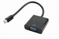 Cablexpert Переходник miniDisplayPort - VGA, 20M/15F, длина 10см, черный, пакет (A-mDPM-VGAF-02)