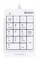 Числовой блок A4Tech FK13P белый USB slim для ноутбука (FK13P WHITE) кабель 1.5м