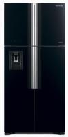 Холодильник Hitachi R-W660PUC7 GBK 2-хкамерн. черный стекло инвертер