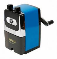 Точилка для карандашей механическая Kw-Trio 307Ablue 307A-BLU 1 отверстие металл синий