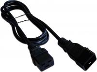 Шнур питания Lanmaster LAN-PP19/20-2.0-BK C19-C20 проводник.:3x1.5мм2 2м 220В 16А черный
