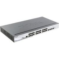 D-Link DGS-1510-28XMP/A1A PROJ Управляемый L2+ стекируемый коммутатор с 24 портами 10/100/1000Base-T и 4 портами 10GBase-X SFP+ (24 порта PoE 802.3af/at, PoE-бюджет 370 Вт)