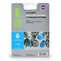 Картридж струйный Cactus CS-LC985C голубой (15мл) для Brother DCPJ315W/DCPJ515W/MFCJ265W с чипом