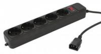 Сетевой фильтр PC Pet AP01006-E-B 1.8м (5 розеток) черный (пакет ПЭ)