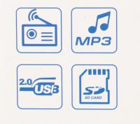 Радиоприемник портативный Hyundai H-PSR200 дерево коричневое/серебристый USB microSD