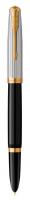 Ручка перьев. Parker 51 Premium (CW2169030) Black St.Steel GT F сталь нержавеющая подар.кор.