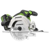 Циркулярная пила (дисковая) Greenworks GD24CS165 (ручная) D диска.:165мм (1501607CUG)