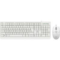 Acer OCC400 [ZL.ACCCC.014] Комплект (клавиатура + мышь)  клав-ра:белый мышь:белый USB проводной