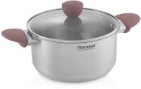 Кастрюля Rondell Bueno RDS-1588 4.8л. d=24см (с крышкой) стальной
