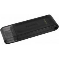 Kingston USB Drive 64GB DataTraveler 70 DT70/64GB USB Type C 3.2 черный