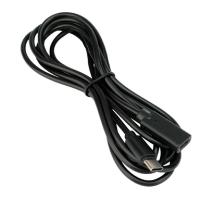 Cablexpert Кабель-удлинитель USB2.0 Type-C(М)/Type-C(F), 3А, 60Вт, PD/QC3.0, медь, Pro, 2м, черн,пак (CCP-USB2-CMCF-2M)