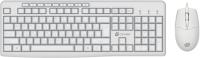 Клавиатура + мышь Оклик S650 клав:белый мышь:белый USB Multimedia (1875257)