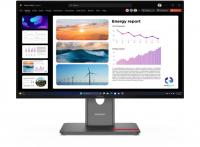 Монитор Lenovo 23.8" ThinkVision P24q-40 черный IPS LED 16:9 HDMI матовая HAS Piv 300cd 178гр/178гр 2560x1440 120Hz DP Quad 2K (1440p) USB 5.1кг