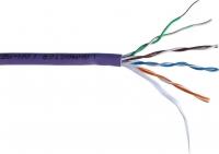Кабель информационный Lanmaster LAN-5EUTP-PT-LSZH-VI кат.5E UTP 4 пары 24AWG LSZH внутренний 305м фиолетовый