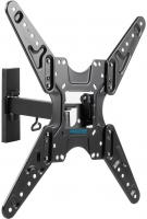 Кронштейн для телевизора Kromax OPTIMA-413 черный 20"-55" макс.30кг настенный поворотно-выдвижной и наклонный