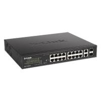 D-Link DES-1018MPV2/A1A Неуправляемый коммутатор с 16 портами 10/100Base-TX и 2 комбо-портами 100/1000Base-T/SFP (16 портов PoE 802.3af/at, PoE-бюджет 247 Вт, дальность до 250 м)