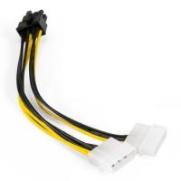 Exegate EX294788RUS Переходник питания PCI-Express 8pin ExeGate EX-CC-PSU-62 (от 2х разъемов Molex (IDE) блока питания, 0,15м)