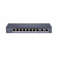 HiWatch DS-S1008P 8x100Mb 2G 8PoE+ 60W неуправляемый