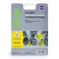 Картридж струйный Cactus CS-LC985Y желтый (15мл) для Brother DCPJ315W/DCPJ515W/MFCJ265W с чипом