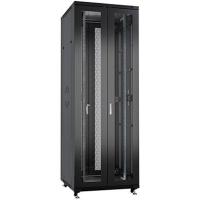 Cabeus ND-05C-42U80/120-BK Шкаф монтажный телекоммуникационный 19" напольный для распределительного и серверного оборудования 42U 800x1200x2055mm (ШхГхВ) передняя и задняя двойные перфорированные двер