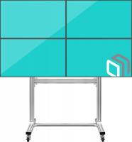 Подставка для телевизора Onkron FSPRO2L-22 серебристый 40"-55" макс.200кг напольный мобильный