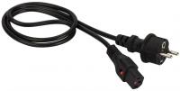 Шнур питания Lanmaster LAN-PP13L/SH-5.0-BK C13-Schuko проводник.:3x0.75мм2 5м 220В 10А черный