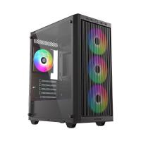 Корпус ID-Cooling Ware 300 черный без БП mATX 6x120mm 2xUSB2.0 1xUSB3.0 audio bott PSU
