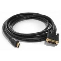 Bion Кабель HDMI - DVI-D 19M/19M, двунаправленный, экран, позолоченные контакты, 1.8 м, черный [BXP-CC-HDMI-DVI-018]