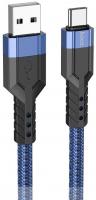 Кабель Hoco U110 70615 USB (m)-USB Type-C (m) 1.2м синий