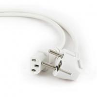 Кабель питания Cablexpert Schuko-C13, VDE, 3х0.75мм2, 10А, с заземлением, 1.8м, белый, пакет [PC-186W-VDE]