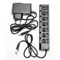 5bites HB27-203PBK Концентратор 7*USB2.0 / БП 5В-2А / 1M / BLACK